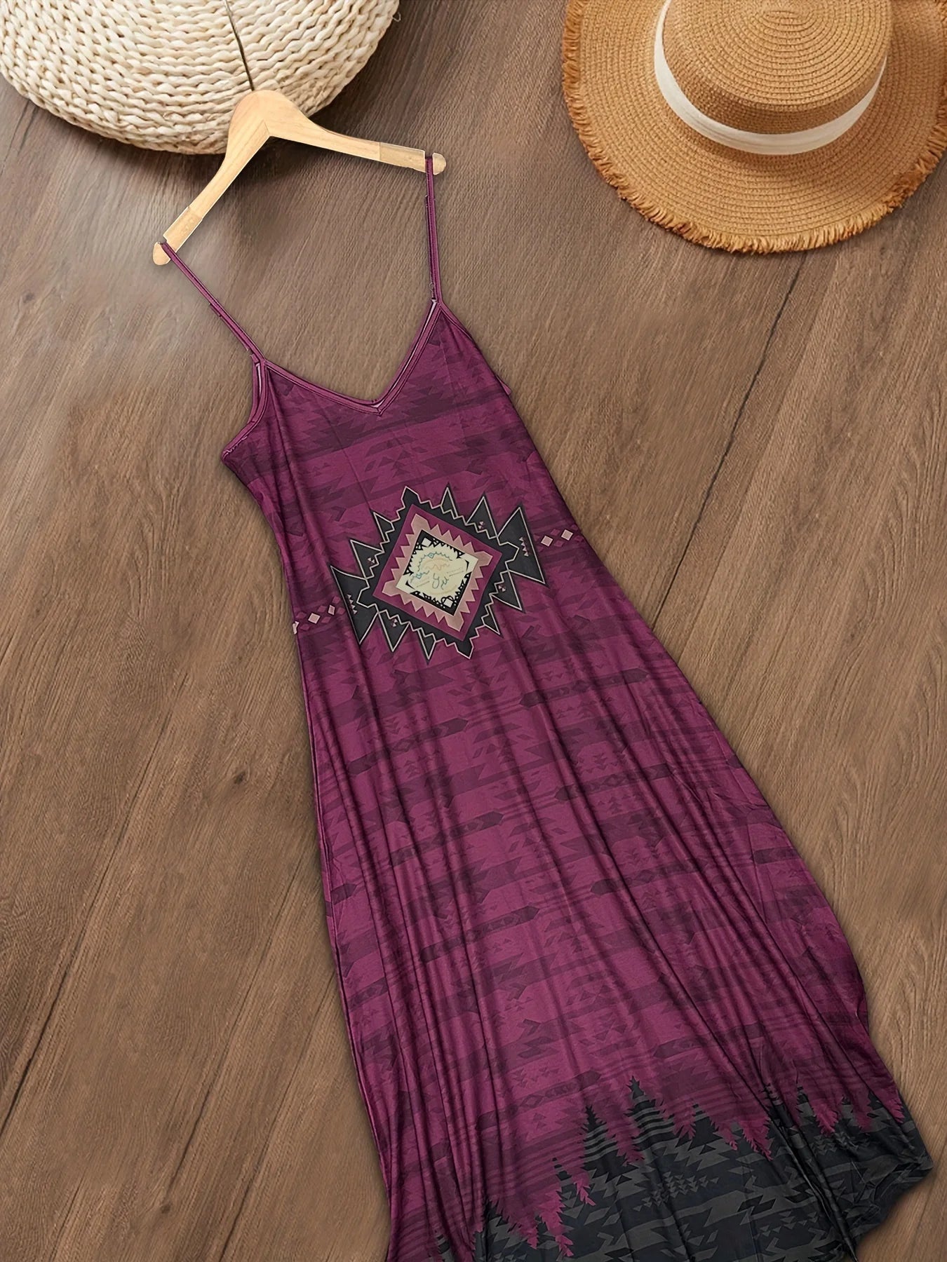 Women's Fashion Dresses Women's Fashion Western Style Printed Dresses Women's Fashion Western Style V-Neck Dresses