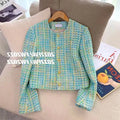 Fashion Jacket for Women 2025 New Spring and Autumn Temperament Tweed Braided Short Versatile Top